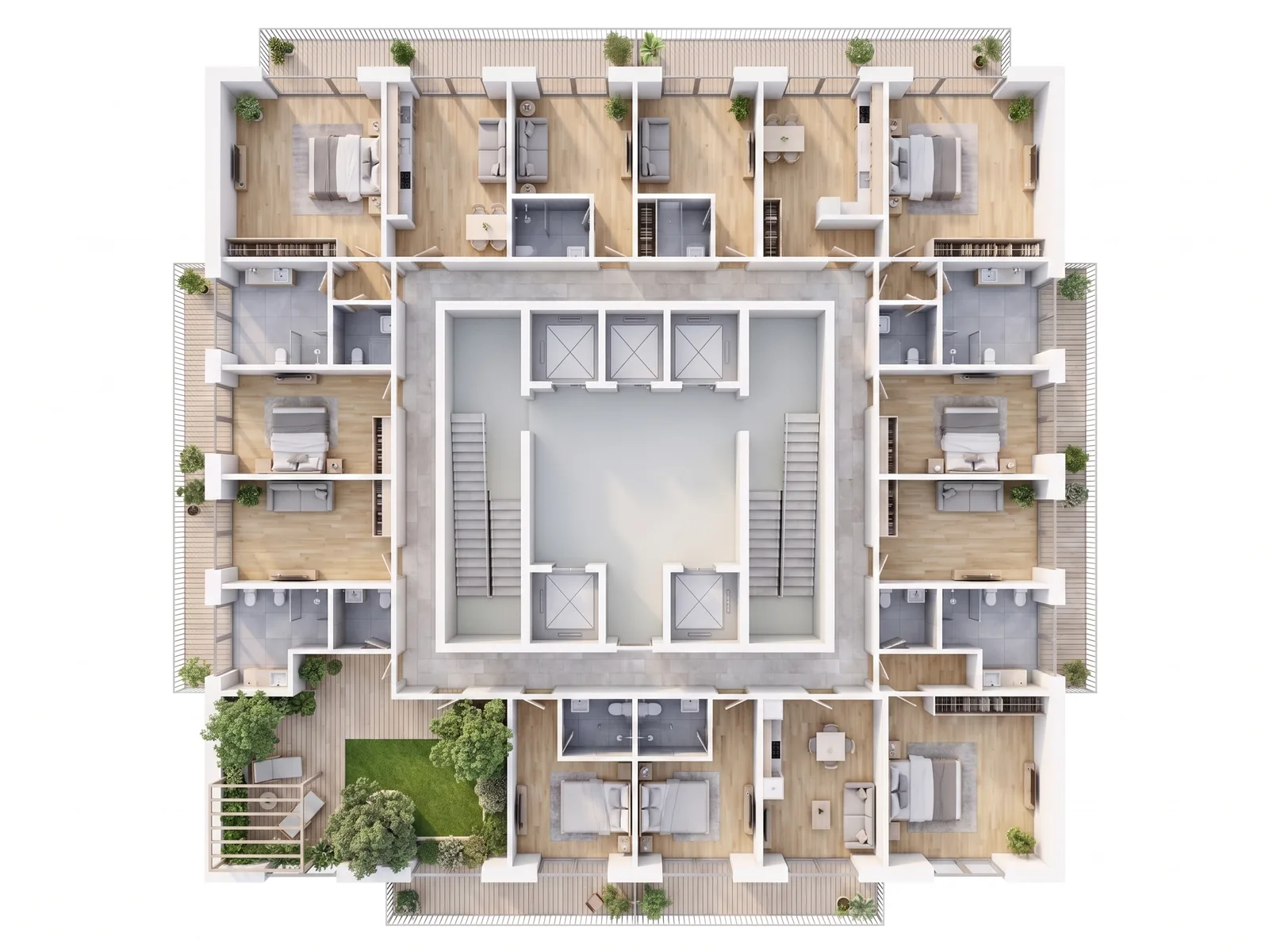Floor plan of floor 7